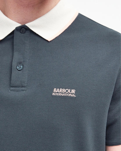 Barbour International Howall Mens Polo - Forest River