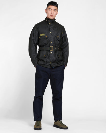 Barbour International Mens Original Wax Jacket - Sage