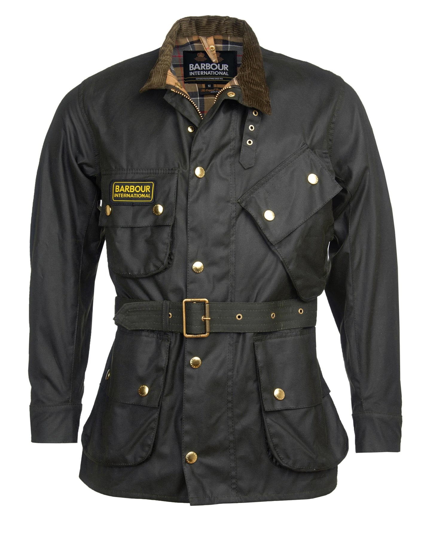 Barbour International Mens Original Wax Jacket - Sage