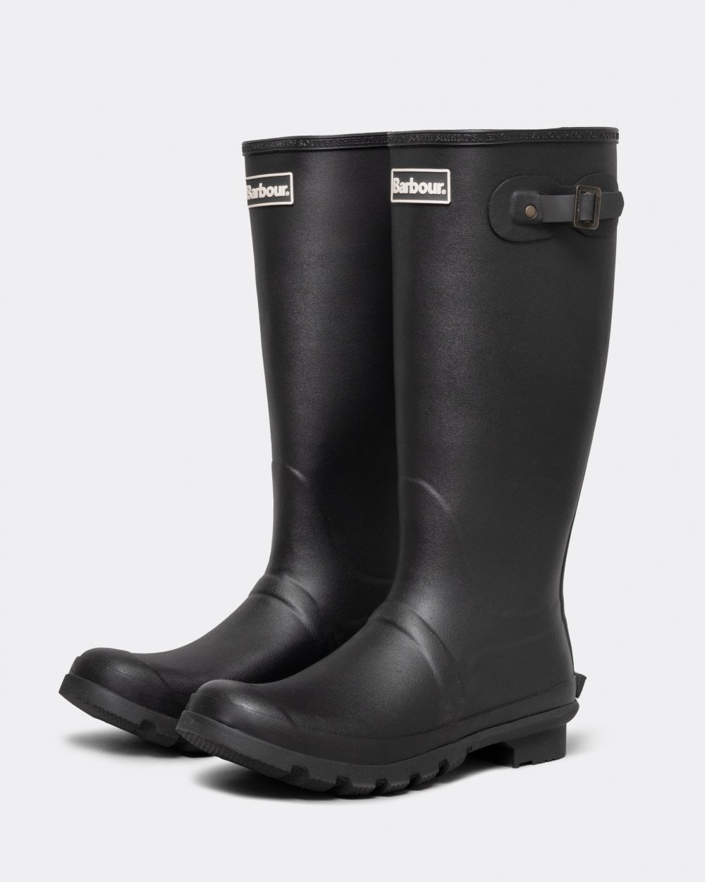 Barbour Bede Mens Wellington Boots - Black - CHO - Designer Mens Tall Wellies