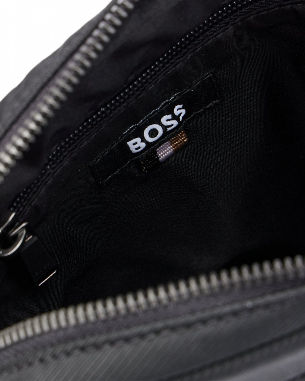 BOSS Orange Catch 3.0 Mens Crossbody Bag with Signature-Stripe Strap NOS
