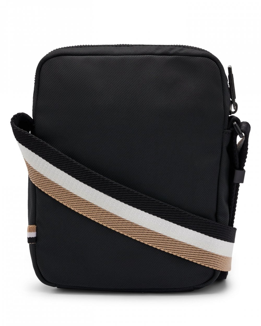 BOSS Orange Catch 3.0 Mens Crossbody Bag with Signature-Stripe Strap NOS
