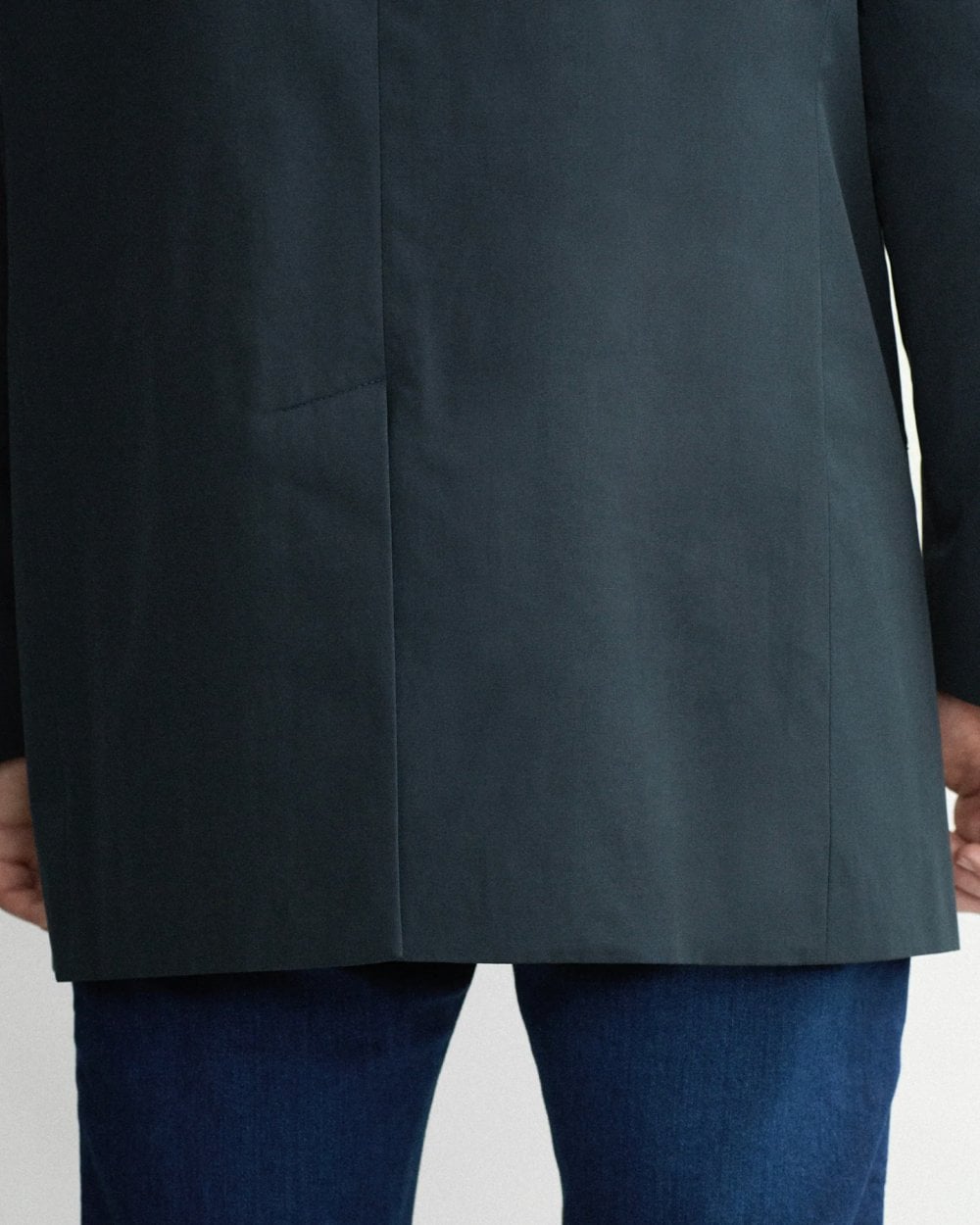 Oliver Sweeney Huntingfield Mens Showerproof Cotton Mac - Navy