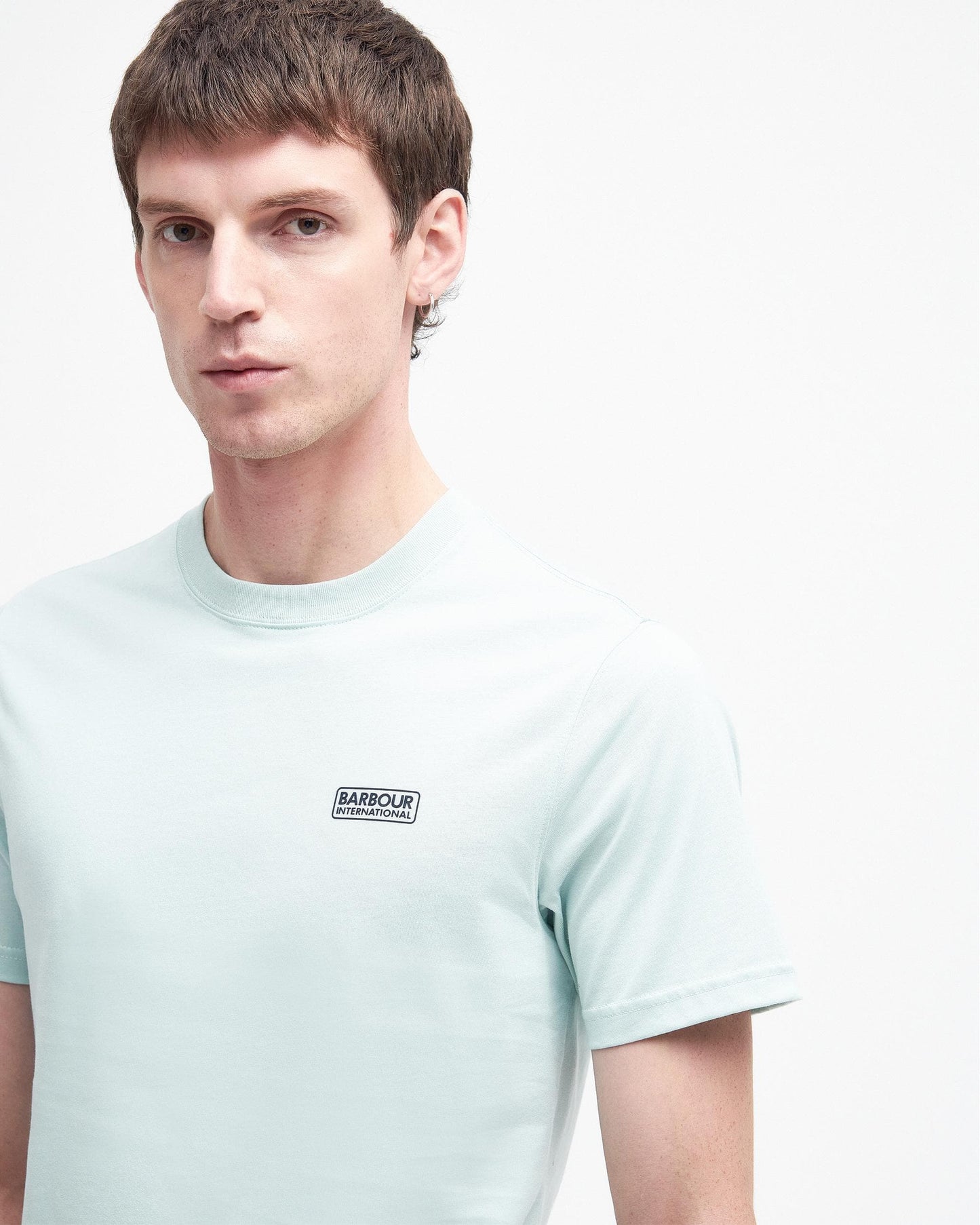 Barbour International Small Logo Mens T-Shirt - Green Fig