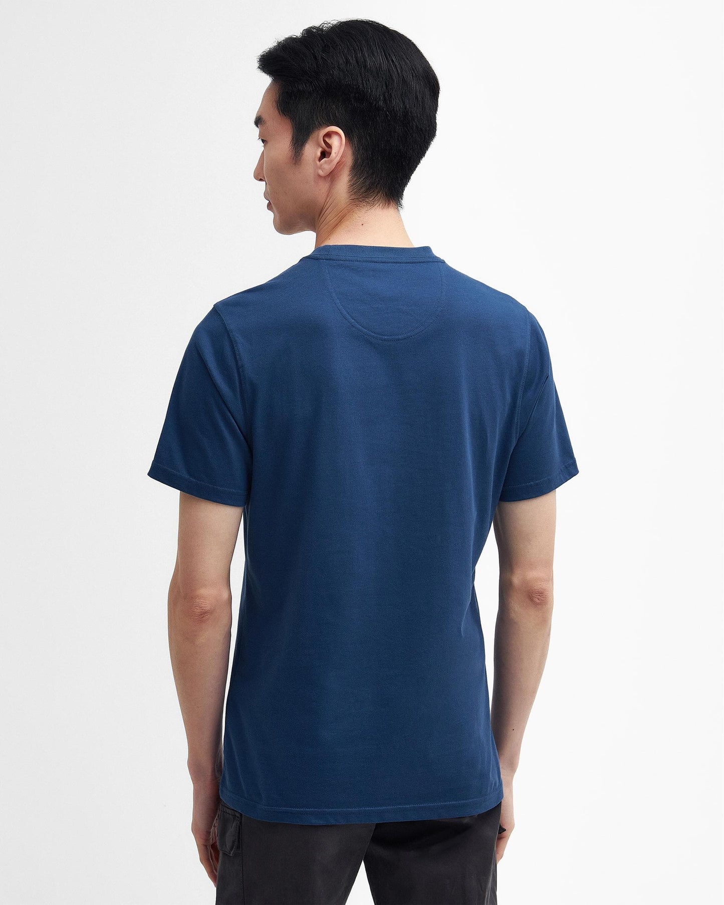 Barbour International Small Logo Mens T-Shirt - Washed Cobalt