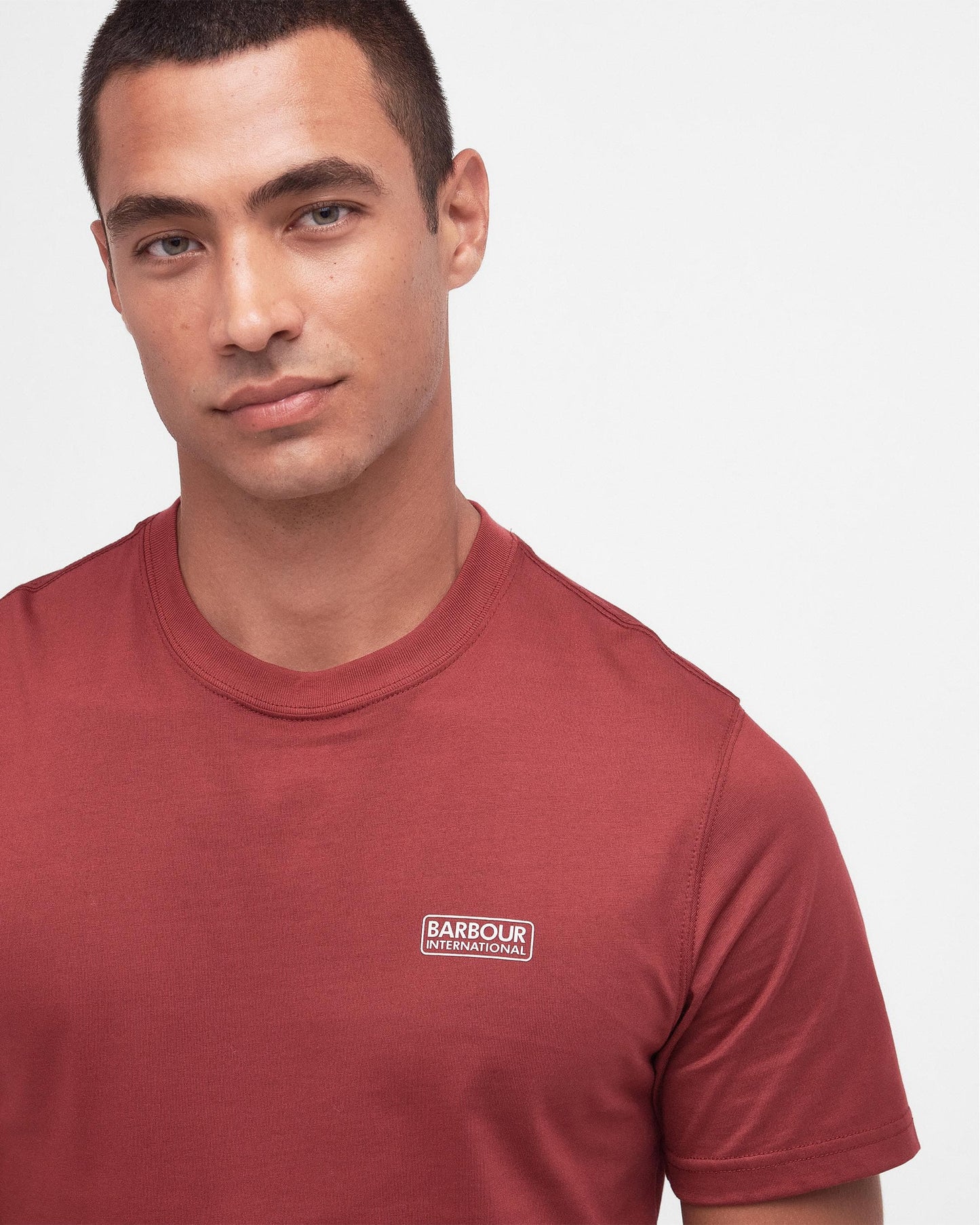 Barbour International Small Logo Mens T-Shirt - Mauve Haze