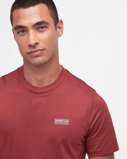 Barbour International Small Logo Mens T-Shirt - Mauve Haze