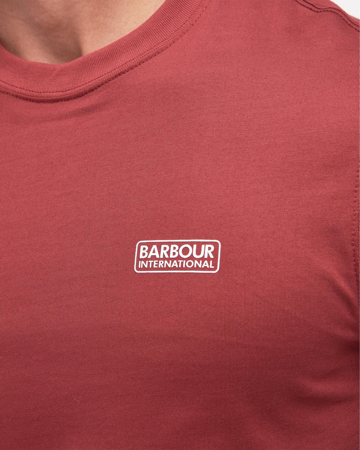 Barbour International Small Logo Mens T-Shirt - Mauve Haze