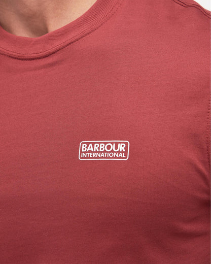 Barbour International Small Logo Mens T-Shirt - Mauve Haze