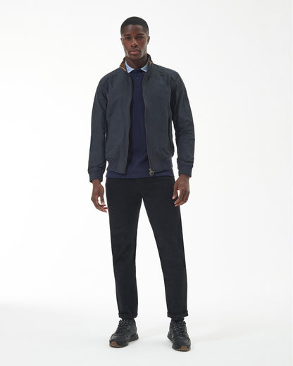Barbour International Steve McQueen Rectifier Harrington Casual Mens Jacket - Navy