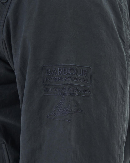 Barbour International Steve McQueen Rectifier Harrington Casual Mens Jacket - Navy