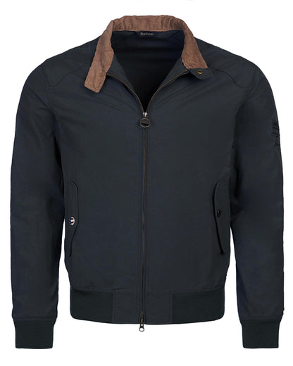 Barbour International Steve McQueen Rectifier Harrington Casual Mens Jacket - Navy