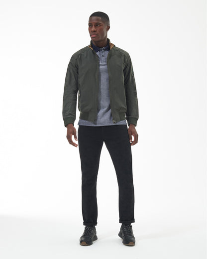 Barbour International Steve McQueen Rectifier Harrington Casual Mens Jacket - Sage