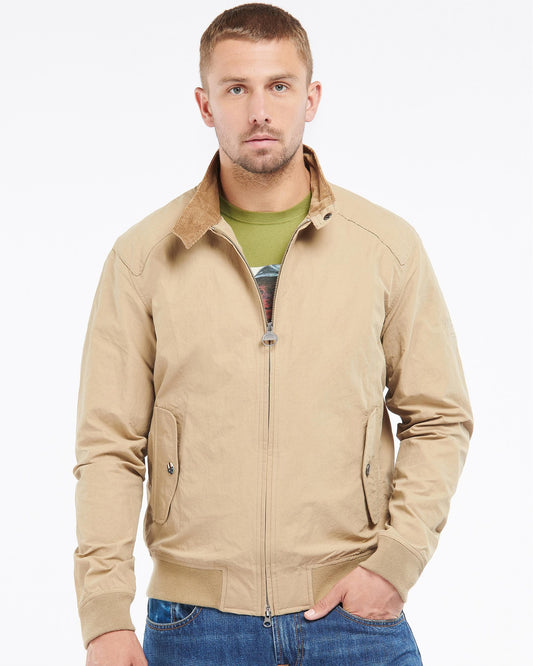 Barbour International Steve McQueen Rectifier Harrington Casual Mens Jacket - Military Brown