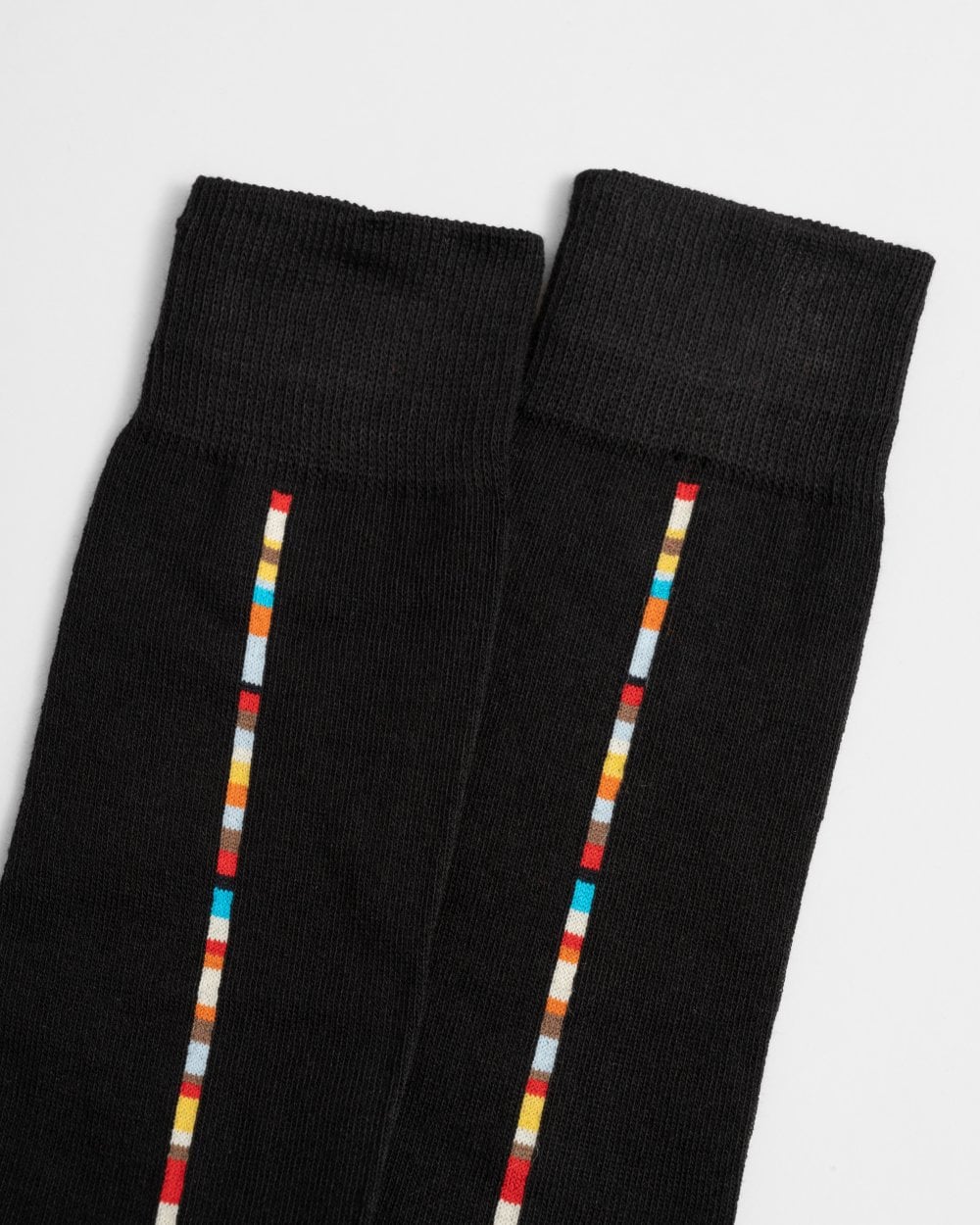 Paul Smith Vittore Mens Signature Stripe Socks - 79 Black