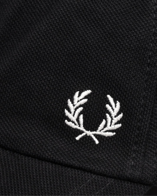 Fred Perry Classic Piqué Cap - Black/Snow White 843