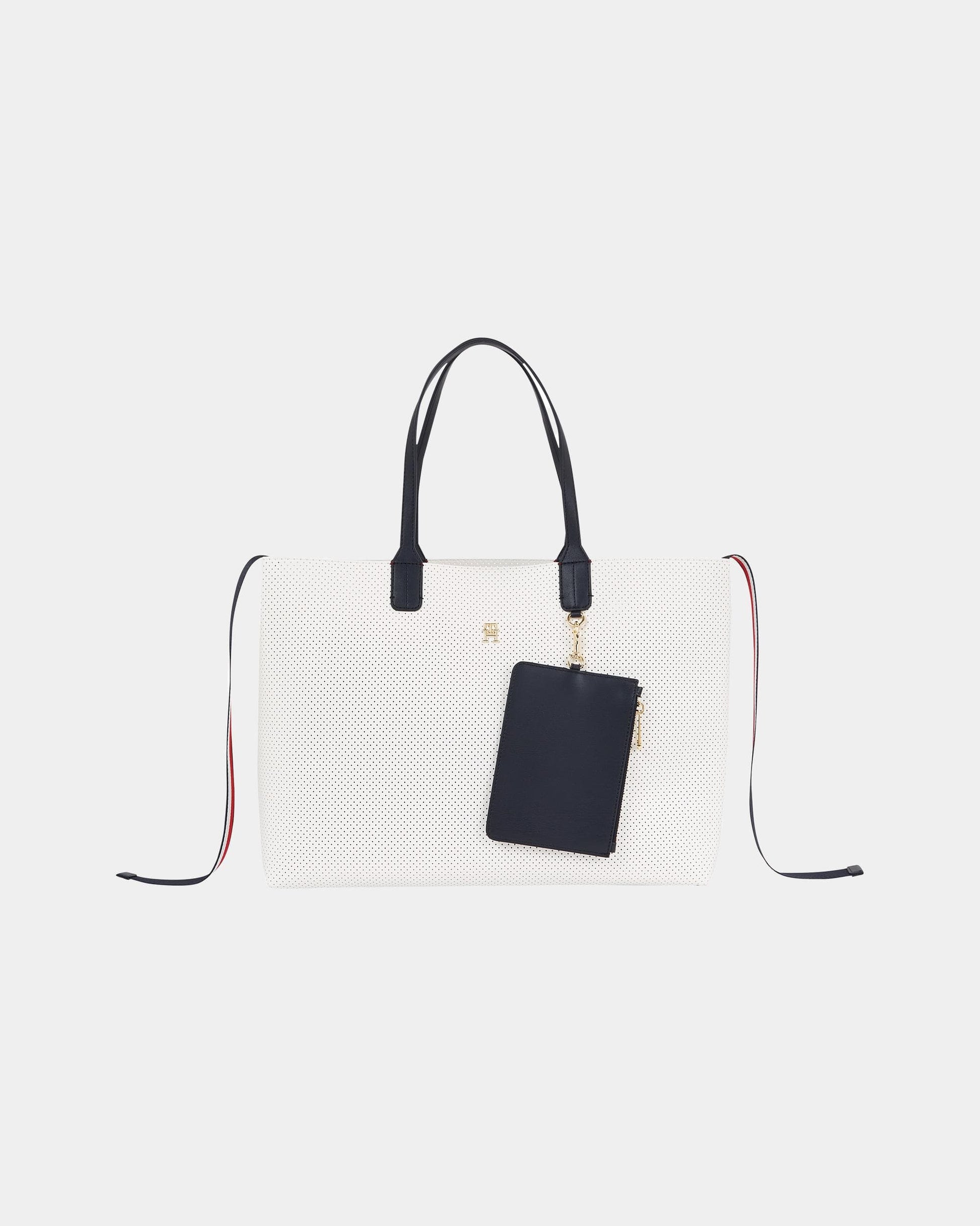 Tommy Hilfiger Iconic Tommy Womens Perforated Tote Bag