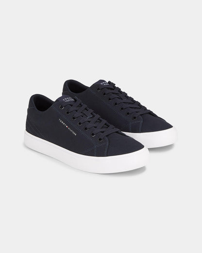 Tommy Hilfiger TH Hi Vulc Detail Mens Low Canvas Trainers