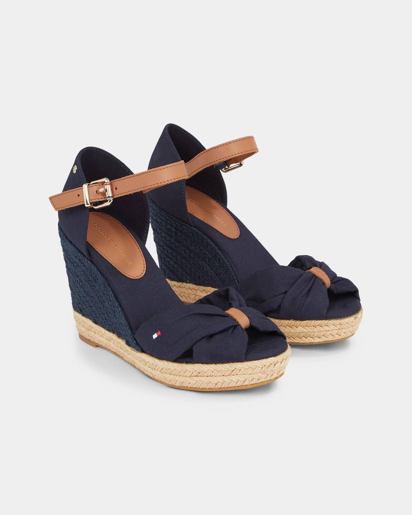 Tommy Hilfiger Basic Open Toe Womens High Wedge Espadrilles
