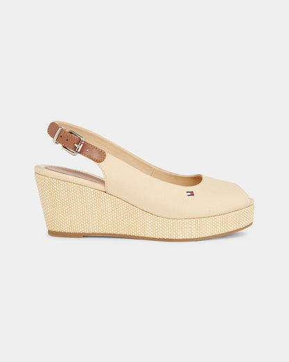Tommy Hilfiger Iconic Elba Sling Back Wedge - Harvest Wheat