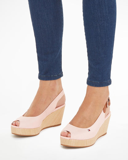 Tommy Hilfiger Iconic Elba Sling Back Wedge - Whimsy Pink