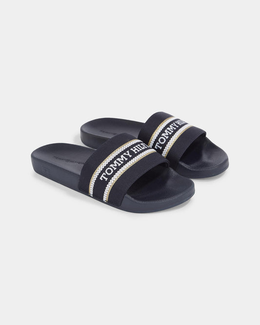 Tommy Hilfiger Poolslide Webbing Hilfiger Womens Sandals