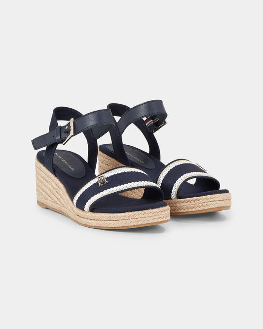 Tommy Hilfiger Webbing Womens Wedge Espadrilles