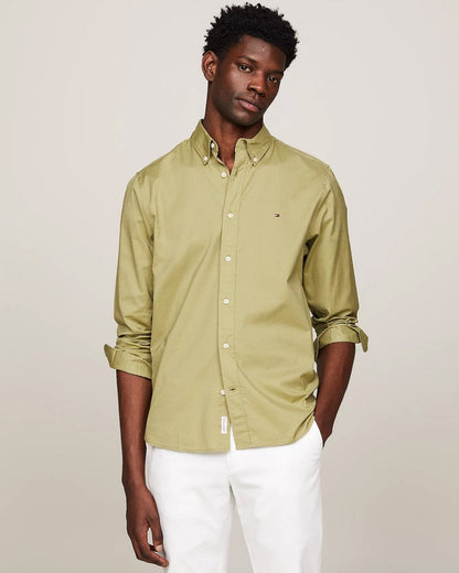 Tommy Hilfiger Flex Poplin Long Sleeve Mens Shirt