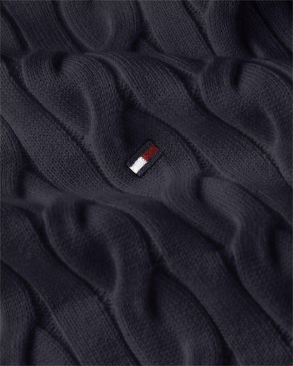 Tommy Hilfiger Classic Cable Mens Crew Jumper - Desert Sky