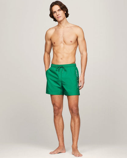 Tommy Hilfiger Medium Drawstring Mens Swim Shorts - Olympic Green