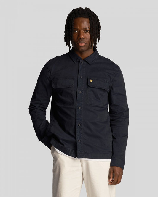 Lyle & Scott Lyle & Scott Garment Dyed Mens Overshirt