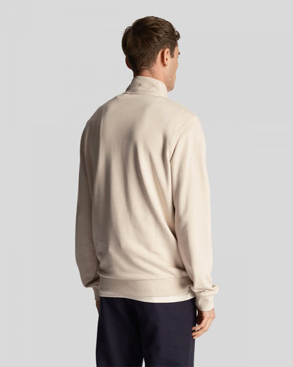 Lyle & Scott Tonal Eagle Mens Quarter Zip Sweatshirt - W870 Cove