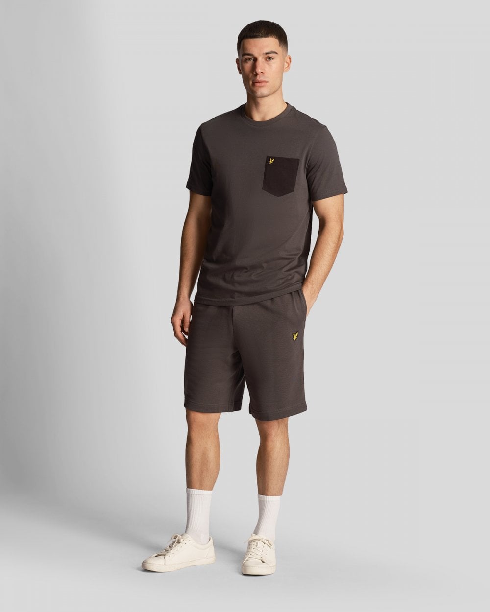 Lyle & Scott Sweat Mens Shorts ML414VOG - W635 Gunmetal