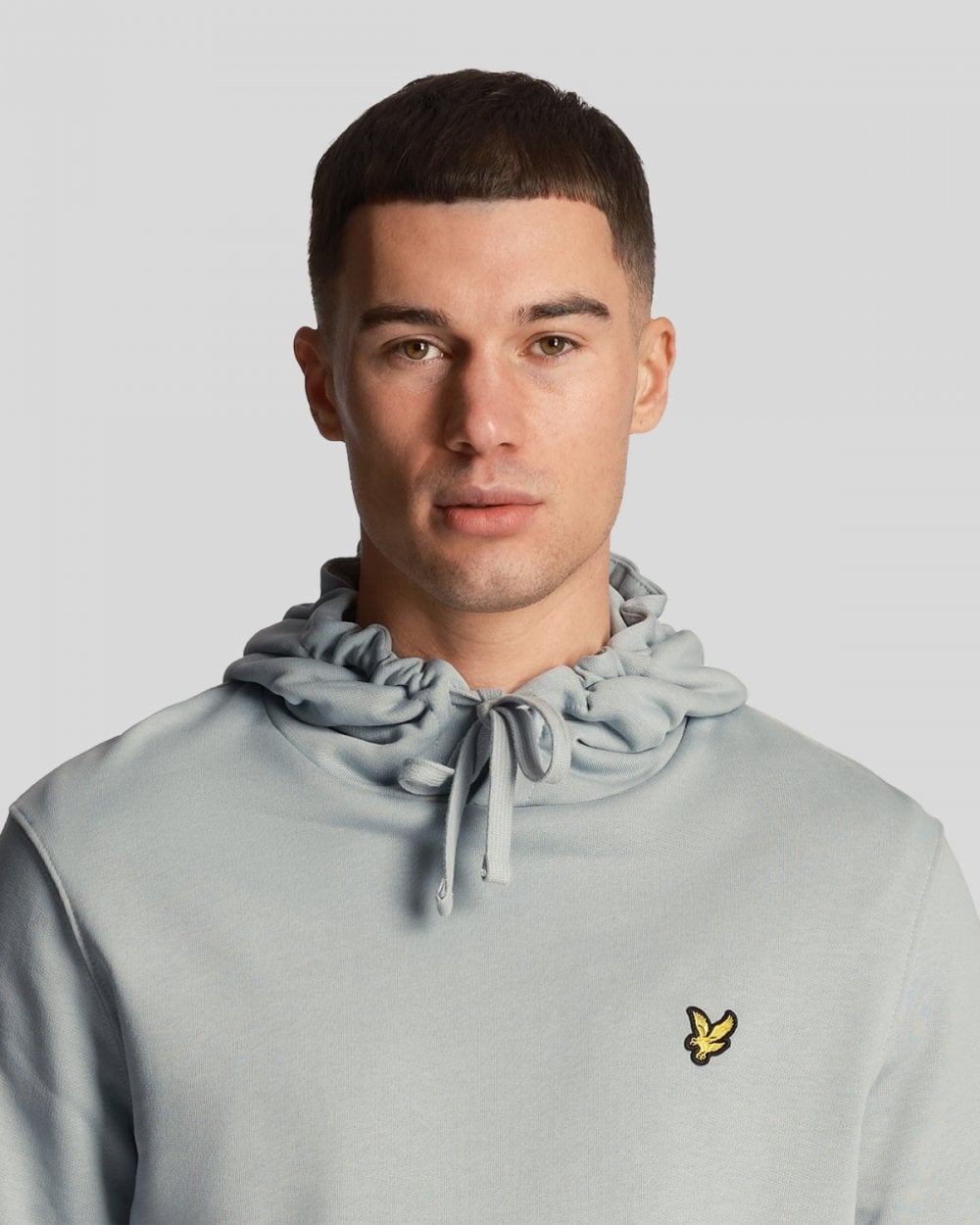 Lyle & Scott Mens Pullover Hoodie - A19 Slate Blue