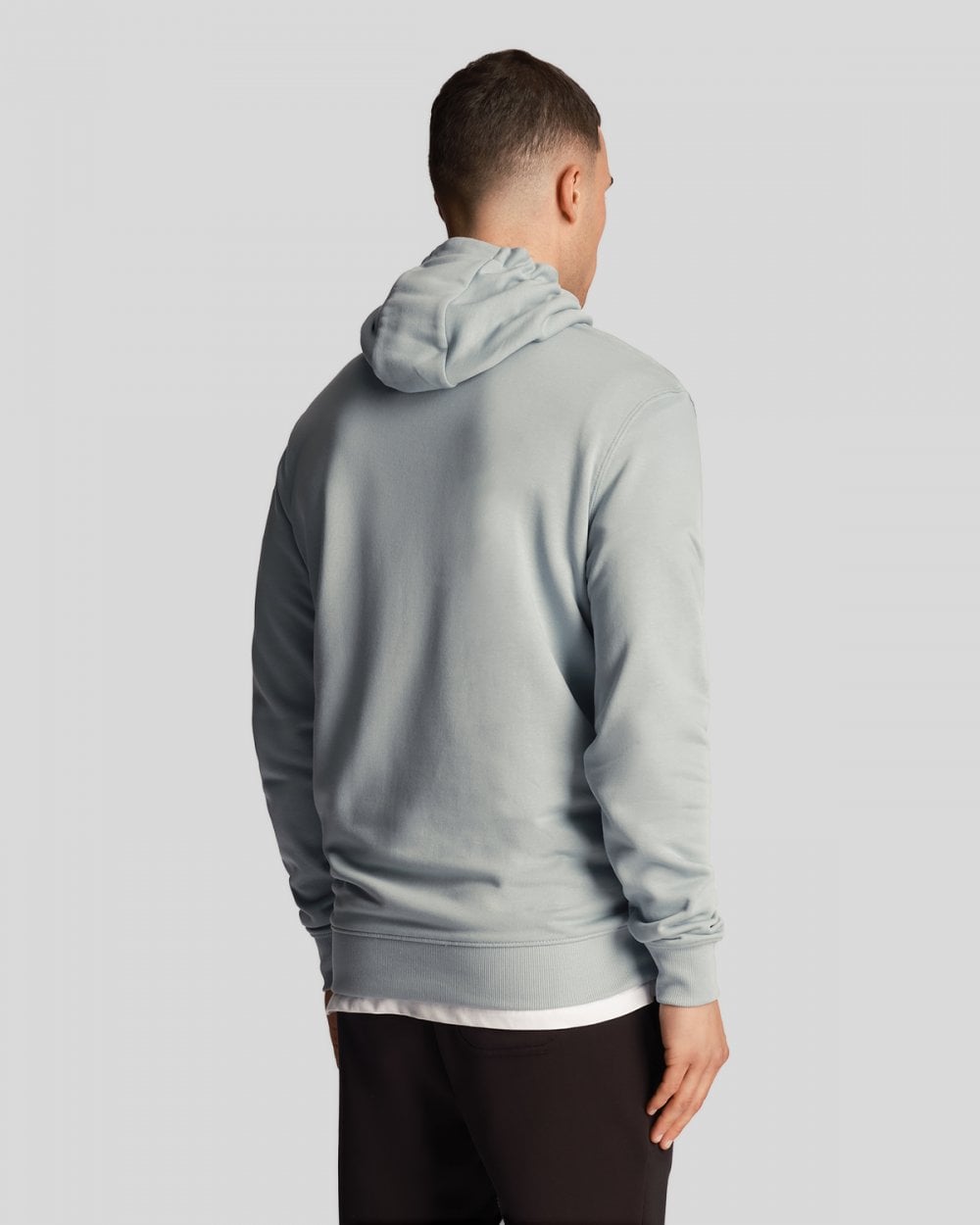 Lyle & Scott Mens Pullover Hoodie - A19 Slate Blue