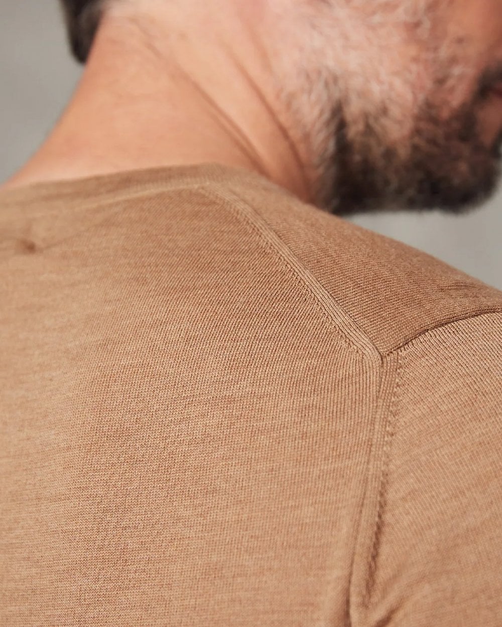Oliver Sweeney Camber Mens Crew Neck Jumper - Camel