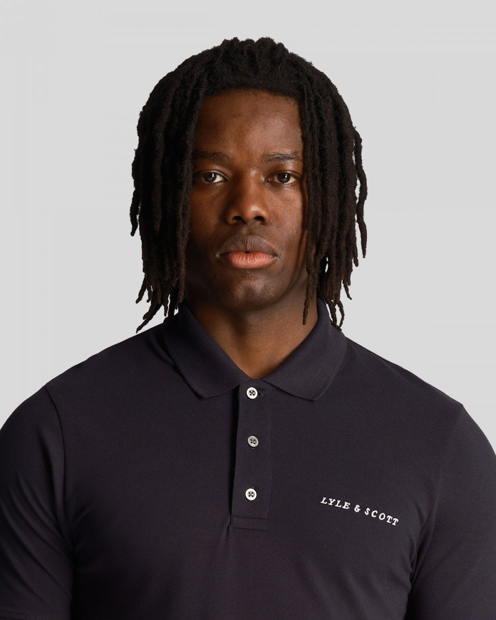 Lyle & Scott Embroidered Mens Polo Shirt - Z271 Dark Navy
