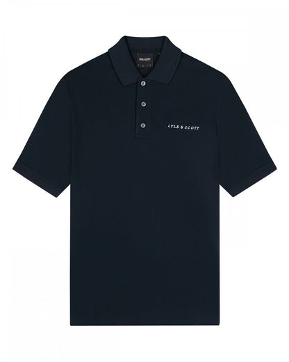 Lyle & Scott Embroidered Mens Polo Shirt - Z271 Dark Navy