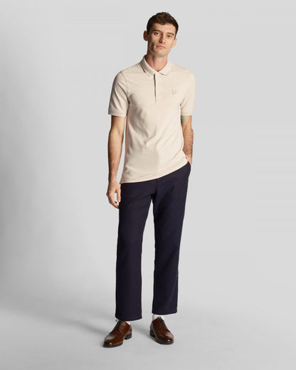 Lyle & Scott Tonal Eagle Mens Polo Shirt - W870 Cove