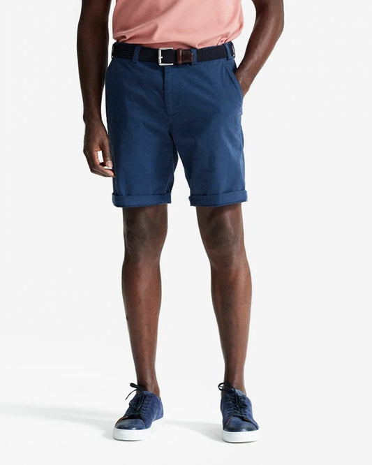Oliver Sweeney Frades Mens Italian Cotton Chino Shorts - Navy