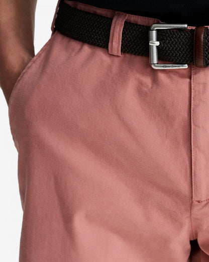 Oliver Sweeney Frades Mens Italian Cotton Chino Shorts - Pink