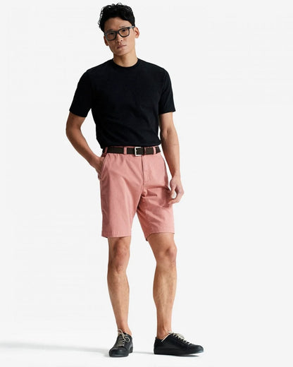 Oliver Sweeney Frades Mens Italian Cotton Chino Shorts - Pink