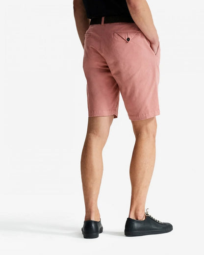 Oliver Sweeney Frades Mens Italian Cotton Chino Shorts - Pink