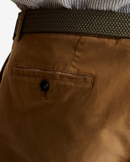 Oliver Sweeney Frades Mens Italian Cotton Chino Shorts - Tan