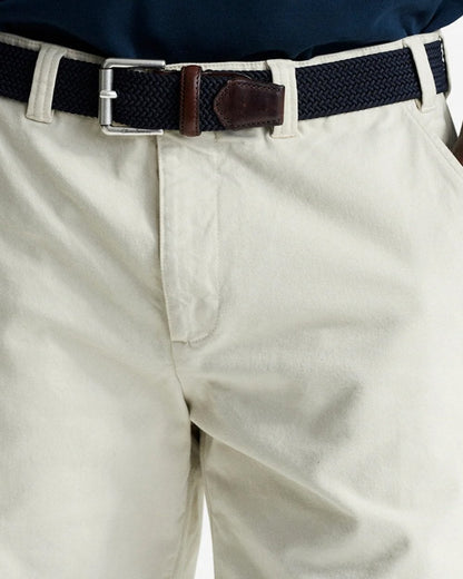 Oliver Sweeney Frades Mens Italian Cotton Chino Shorts - Stone