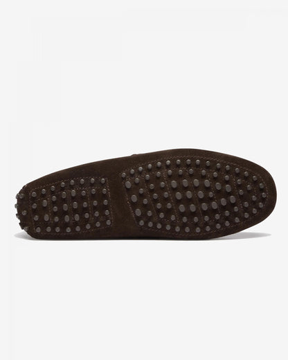 Oliver Sweeney Lastres Suede Mens Driving Shoes - Chocolate
