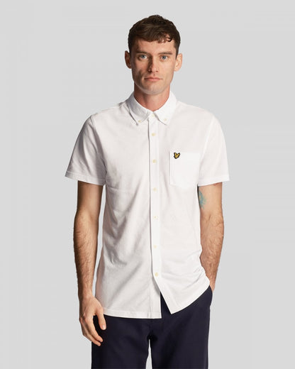 Lyle & Scott Lyle & Scott Mens Short Sleeve Pique Shirt