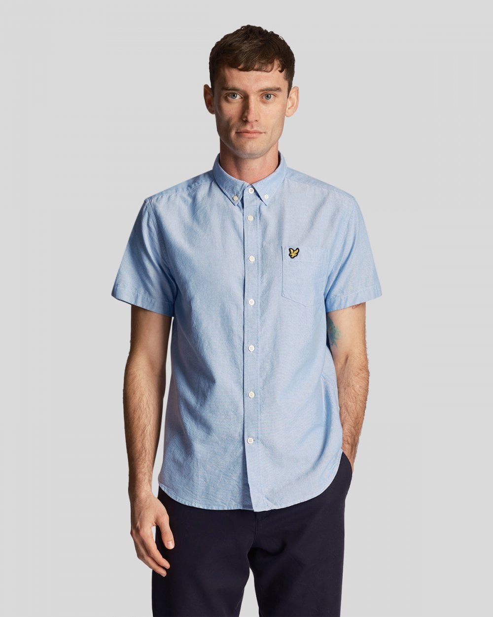 Lyle & Scott Mens Short Sleeve Oxford Shirt