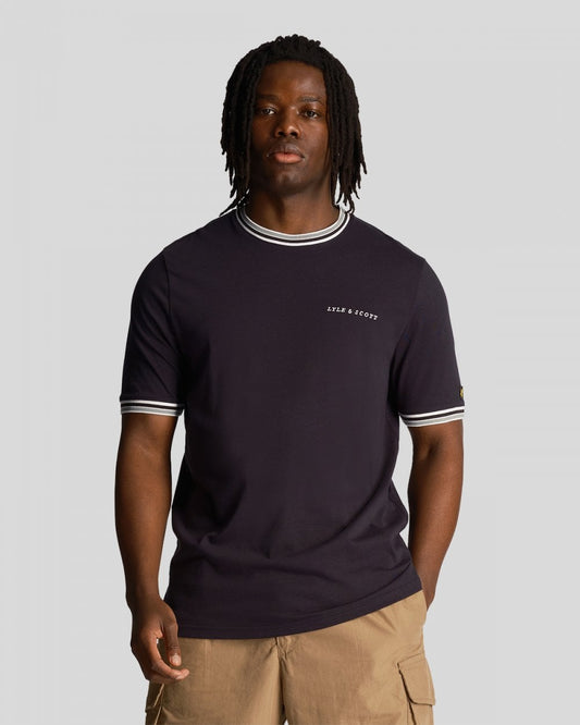 Lyle & Scott Lyle & Scott Embroidered Mens Tipped T-Shirt