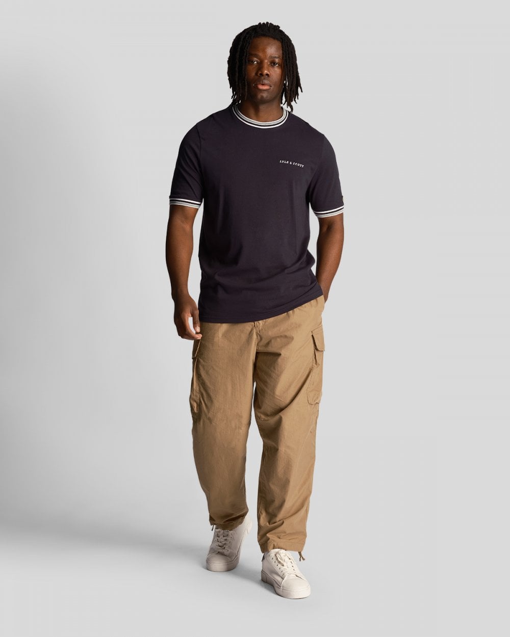 Lyle & Scott Lyle & Scott Embroidered Mens Tipped T-Shirt